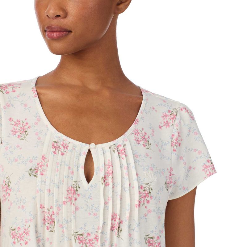 Lauren Ralph Lauren Cotton Knit Flutter Sleeve Ballet Gown image number 2